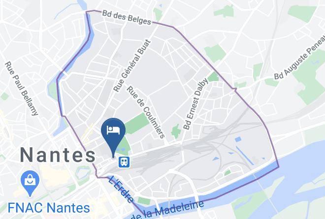 Loire Atlantique - Hotel De La Gare Nantes Citotel Maps
