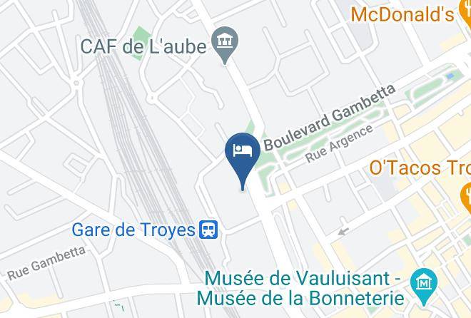Aube - Hotel De La Gare Troyes Centre Maps