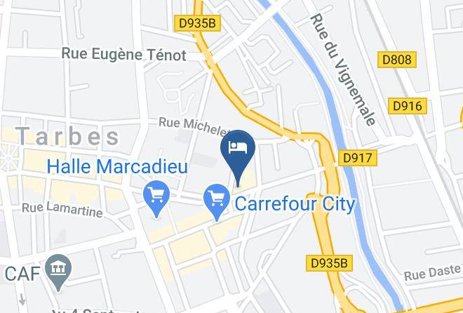 Hautes Pyrenees - Hotel De La Marne In Tarbes Pyrenees Citotel Maps