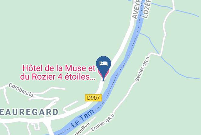 Aveyron - Hotel De La Muse Et Du Rozier 4 Etoiles Gorges Du Tarn Maps