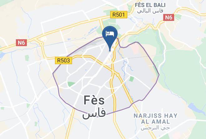 Fez - Hotel De La Paix Maps