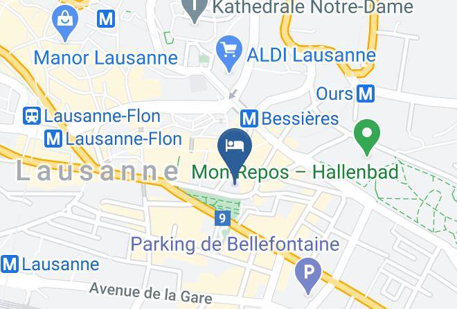 Lausanne - Hotel De La Paix Lausanne Maps