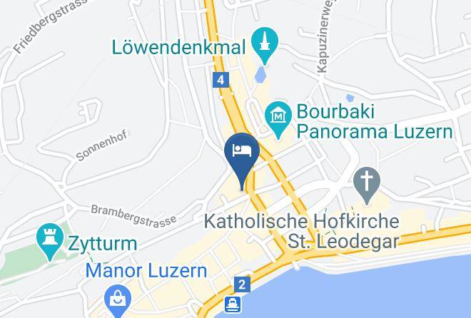Lucerne - Hotel De La Paix Maps