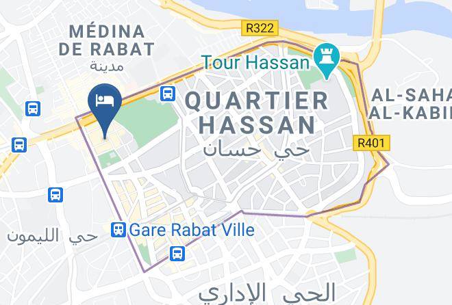 Rabat - Hotel De La Paix Maps