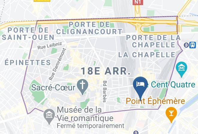 Paris - Hotel De La Paix Sacre Coeur Paris 18eme Maps