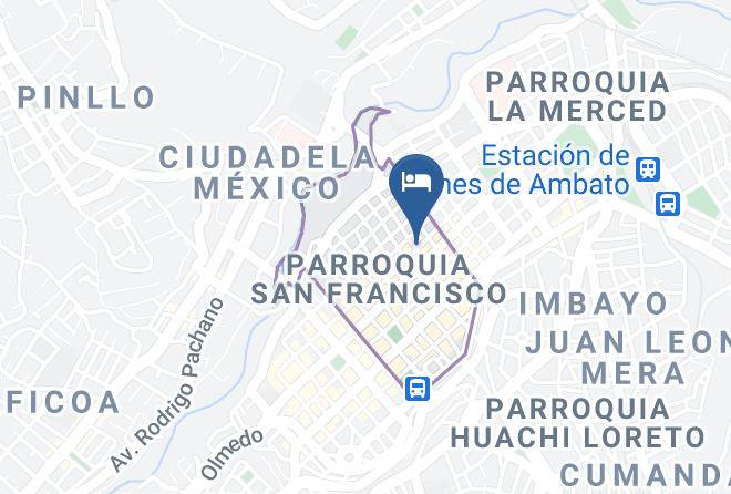 Ambato - Hotel De La Pena Maps