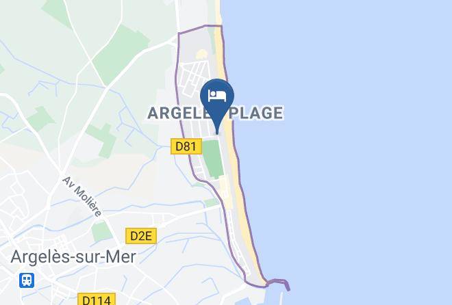 Pyrenees Orientales - Hotel De La Plage Des Pins Maps