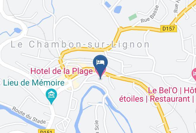 Haute Loire - Hotel De La Plage Maps