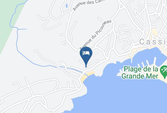 Bouches Du Rhone - Hotel De La Plage Mahogany Maps
