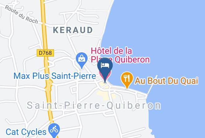 Morbihan - Hotel De La Plage Quiberon Maps
