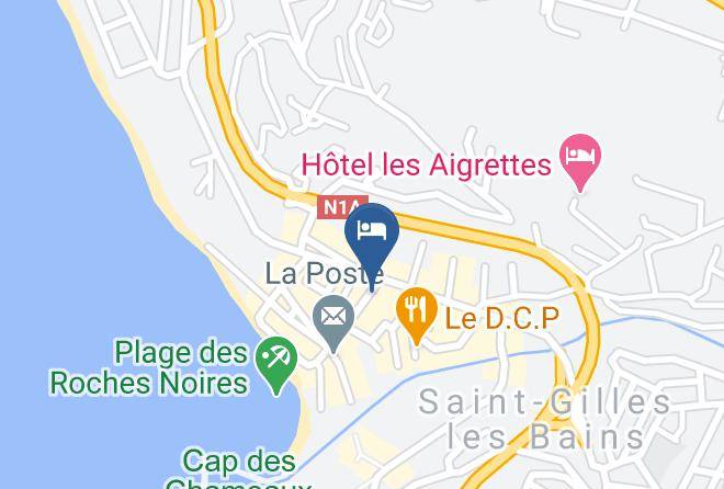 Saint Paul - Hotel De La Plage Maps