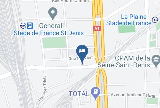 Seine St Denis - Hotel De La Plaine Maps
