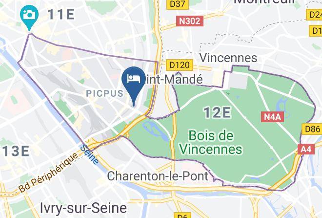 Paris - Hotel De La Porte Doree Maps