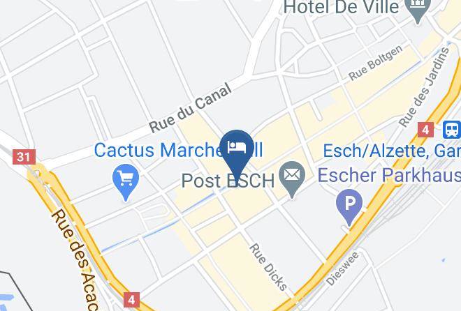 Esch Sur Alzette - Hotel De La Poste Maps