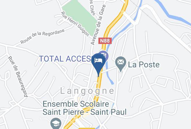 Lozere - Hotel De La Poste Langogne Maps