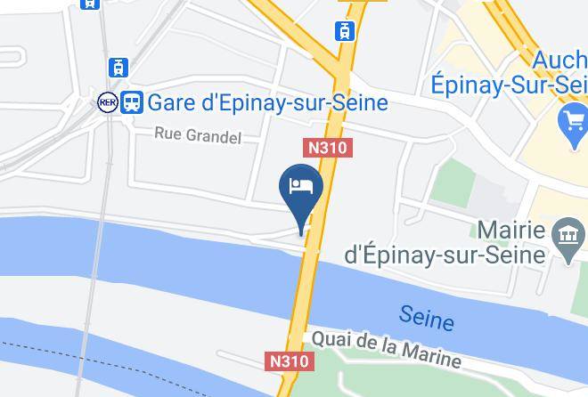 Seine St Denis - Hotel De La Seine Maps