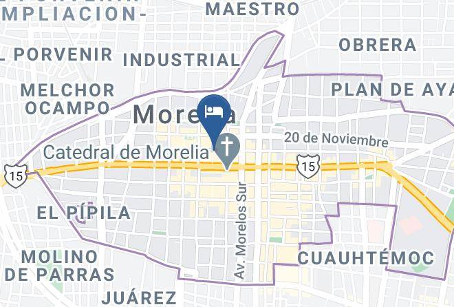 Morelia - Hotel De La Soledad Maps