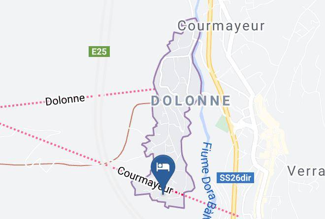 Aosta - Hotel De La Telecabine Maps