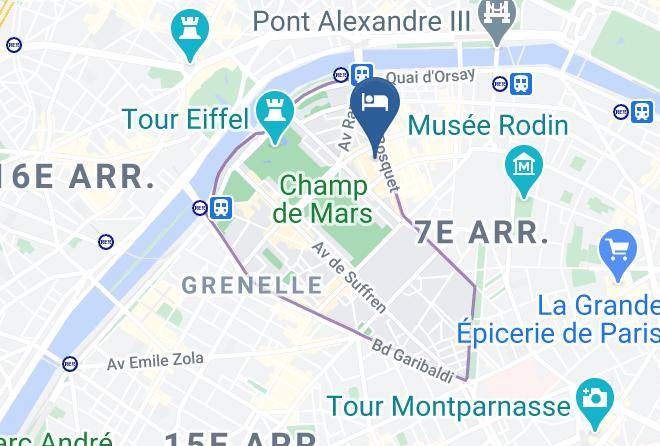 Paris - Hotel De La Tour Eiffel Maps