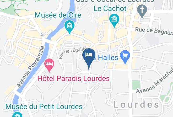 Hautes Pyrenees - Hotel De La Vallee In Lourdes Pyrenees Maps
