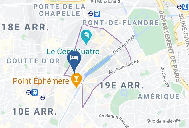 Paris - Hotel De La Villette Maps