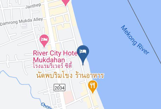 Amphoe Mueang Mukdahan - Hotel De Ladda Maps