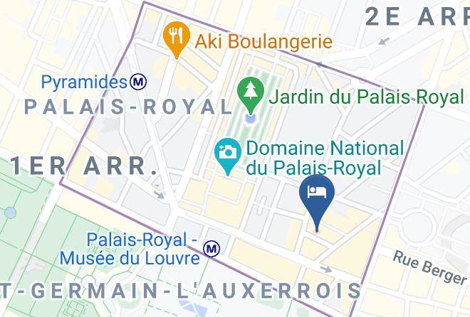 Paris - Hotel De Lille Louvre Maps