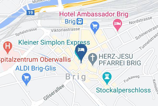 Brig - Hotel De Londres Maps