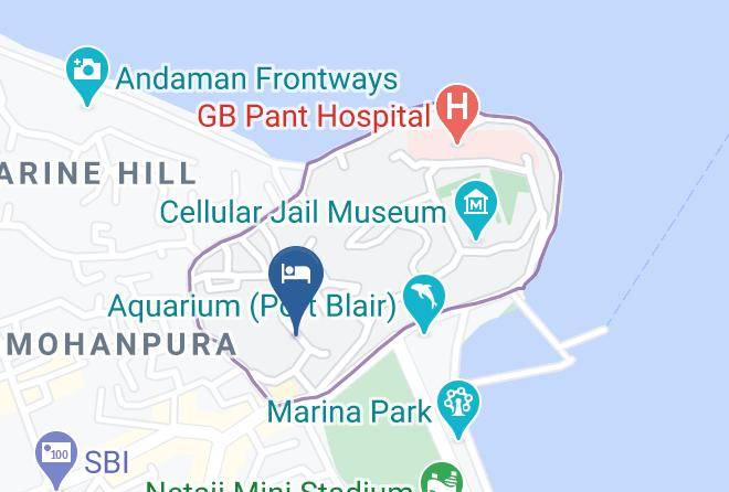 Port Blair - Hotel De Marina Maps