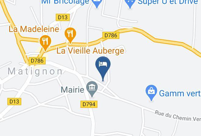 Hotel De Matignon A 5mn Des Plages De Sable Fin Map