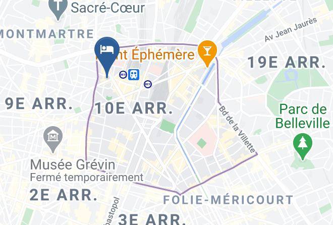 Paris - Hotel Maubeuge Gare Du Nord Maps