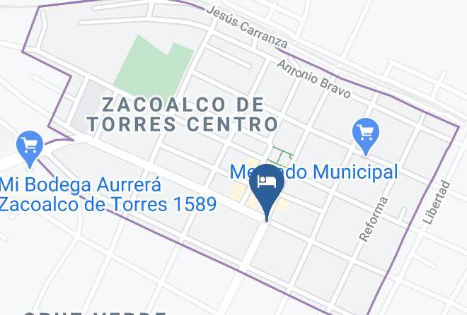 Zacoalco De Torres - Hotel De Mendez Maps