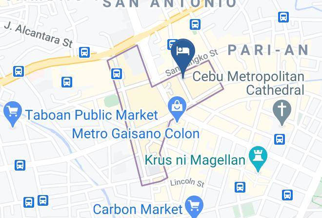 Cebu - Hotel De Mercedes Maps