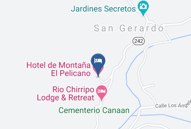 Perez Zeledon - Hotel De Montana El Pelicano Maps