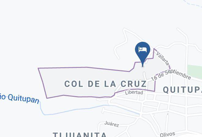 Hotel De Montana La Cruz Quitupan Map