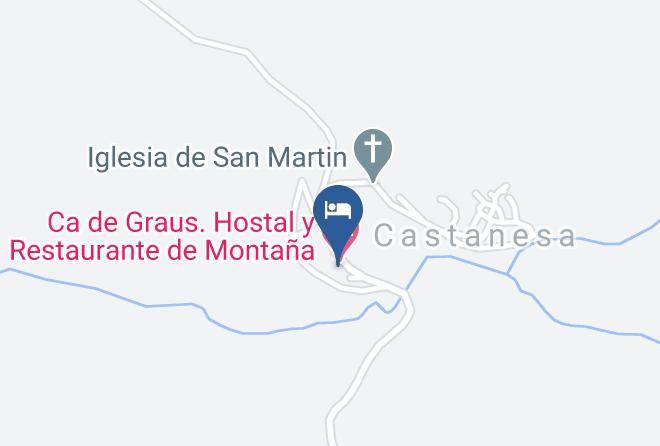 Huesca - Hotel De Montana Y Restaurante Ca De Graus Pirineos Maps