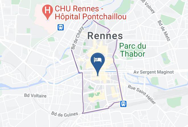 Ille Et Vilaine - Hotel De Nemours Rennes Maps