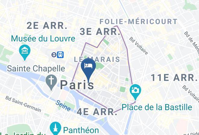 Paris - Hotel De Nice Maps