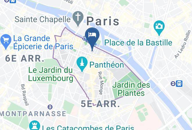 Paris - Hotel De Notre Dame Maitre Albert Maps