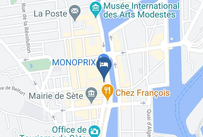 Hotel De Paris A Sete Map