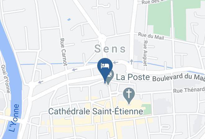 Yonne - Hotel De Paris Et De La Poste Maps