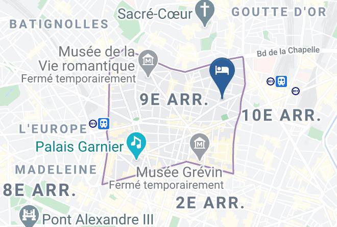 Paris - Hotel De Paris Opera Maps