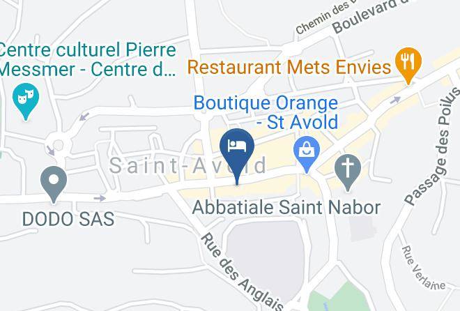 Moselle - Hotel De Paris Restaurant Patisserie A Saint Avold Maps