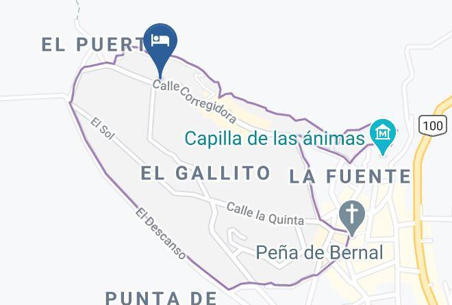 Ezequiel Montes Municipality - Hotel De Piedra Maps