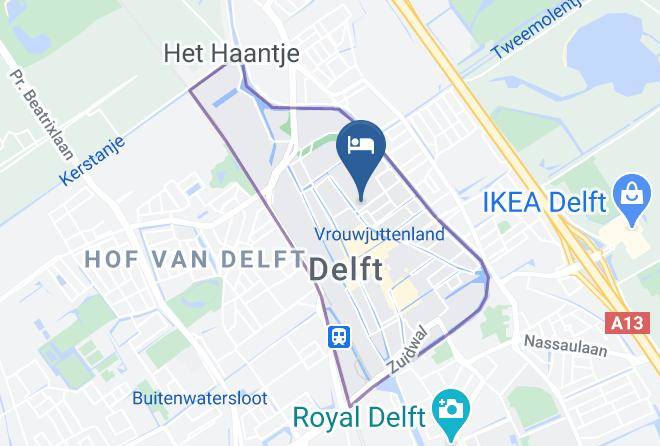 Delft - Hotel De Plataan Delft Centrum Maps