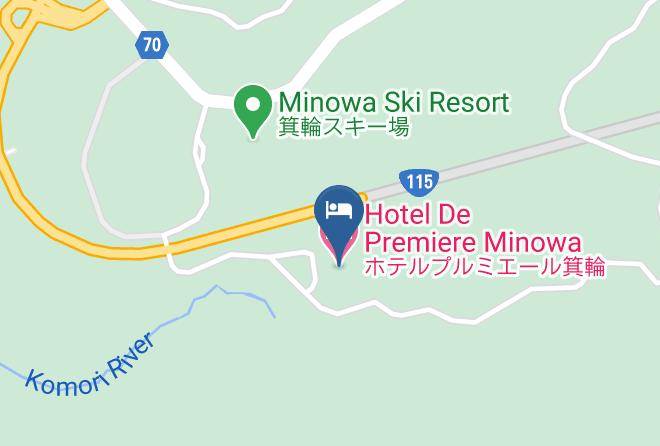 Inawashiro Townyama District - Hotel De Premiere Minowa Maps