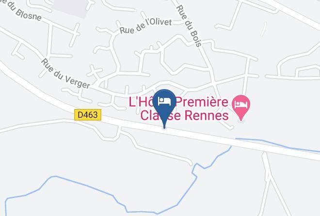 Ille Et Vilaine - Hotel De Rennes Chantepie Maps