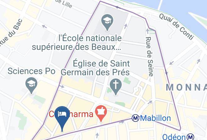 Paris - Hotel De Saint Germain Maps