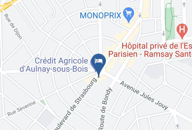 Seine St Denis - Hotel De Strasbourg Maps