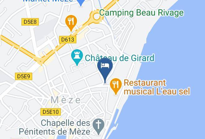 Hotel De Thau Map